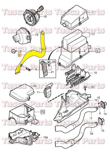 Brand new oem central electrical unit lower hose 00-09 volvo s60 s80 v70 v70xc