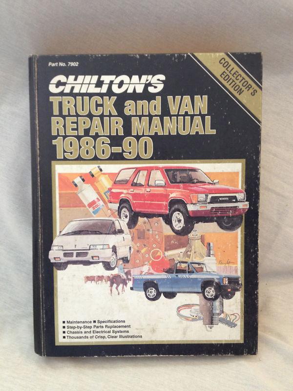 Chilton's truck and van repair manual 1986-90 collector's edition (hardback)