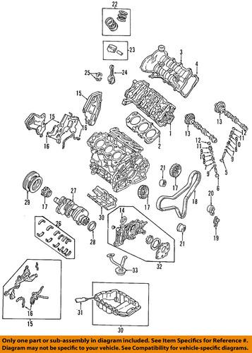 Mazda oem kj01102d5 engine valve cover gasket/valve cover gasket