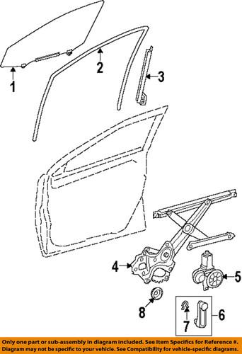 Toyota oem 6980102170 window regulator