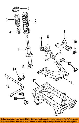 Mazda oem ga2a34150a suspension stabilizer bar link kit/sway bar link