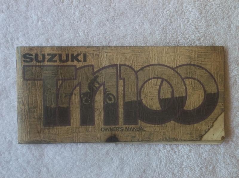 1975 75 original suzuki tm100 owner's manual, oem tm 100