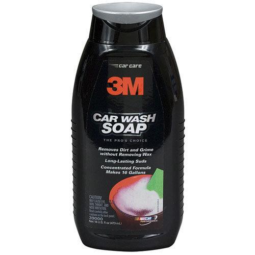 3m auto car wash soap concentrate, clear coat safe, 16 oz 39000