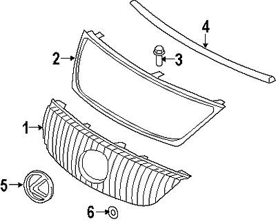 Lexus 9097502080 genuine oem factory original emblem