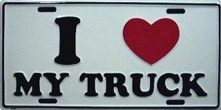 I love my truck dodge license plate ford chevy engine sign decal picture new  