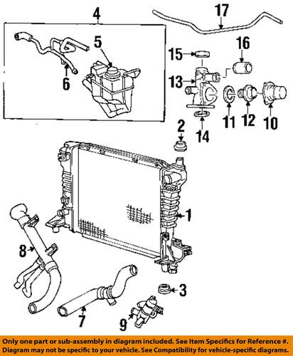 Lincoln oem 3w4z8548ad radiator-thermostat housing