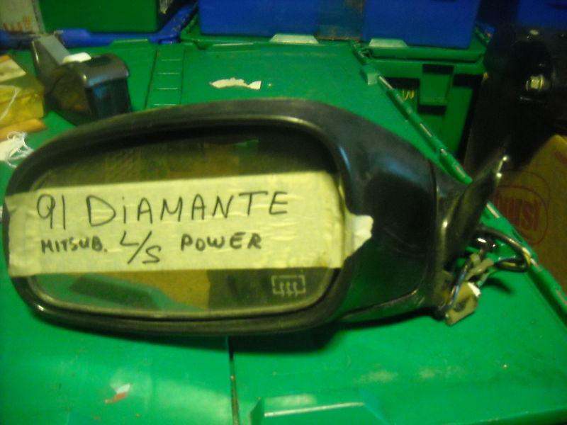 1991 mitsb. diamante left side power mirror oem