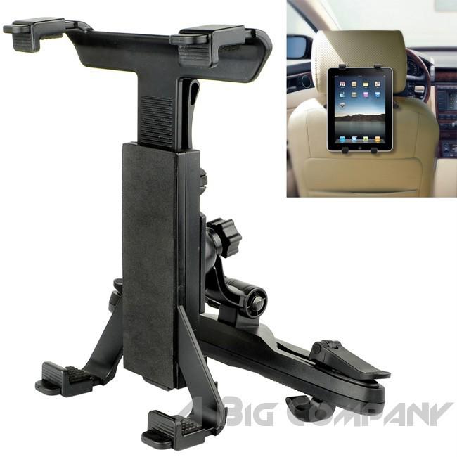 Universal car seat back headrest tablet holder kit for ipad galaxy 1 2 3 dvd htc