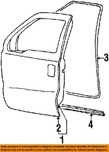 Ford oem f81z2520758aa front door-lower weather strip