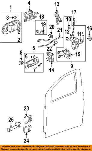 Honda oem 72380s0xa00 front door-door check