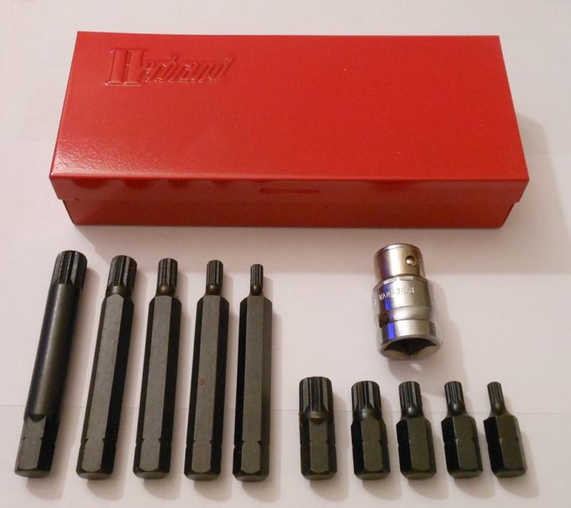 Herbrand 11 pc triple square bit set-long and short m5-m12 1/2 inch drive