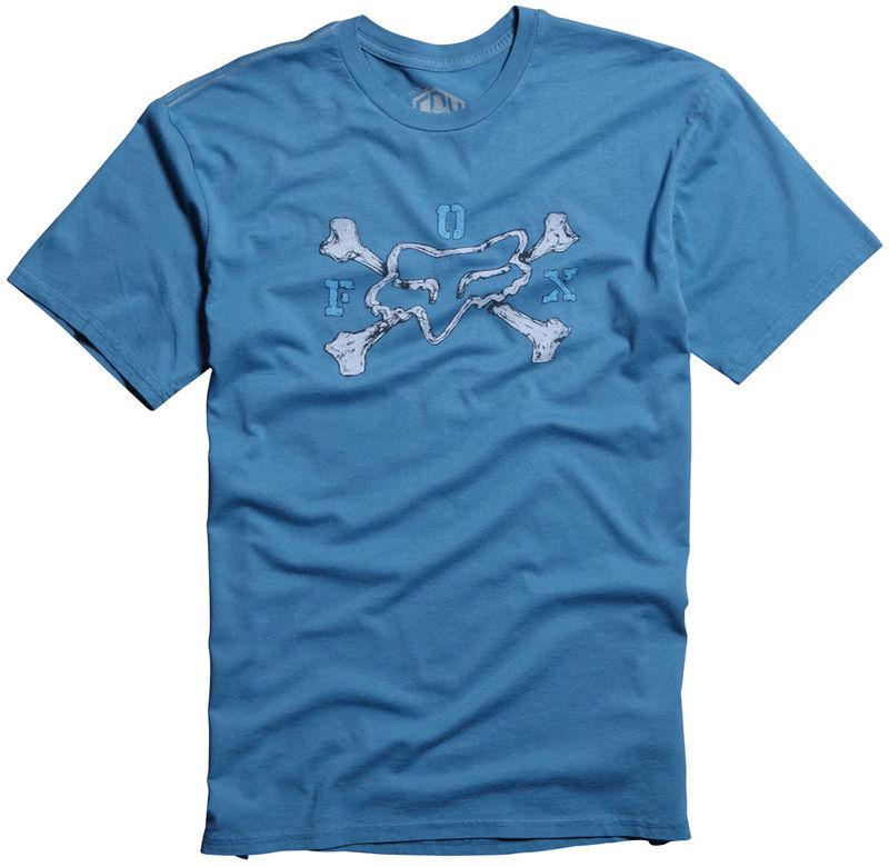 Fox thrillville faded blue tee shirt t-shirt motocross t tshirt mx 2014