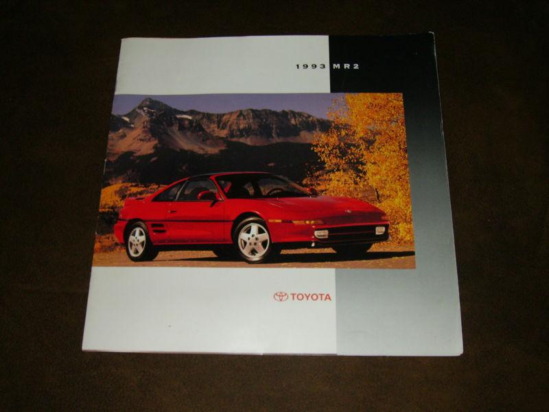 1993 toyota mr2 original sales brochure