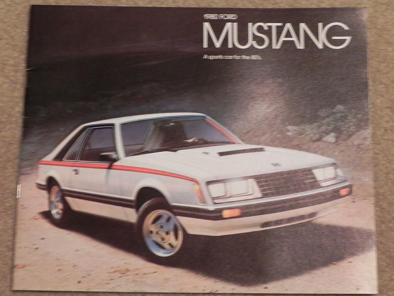 1980 ford mustang mint condition sales catalogue 20 pg.