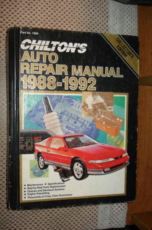 1988-1992 chiltons manual firebird vette monte ss service 89 90 91 ford dodge gm