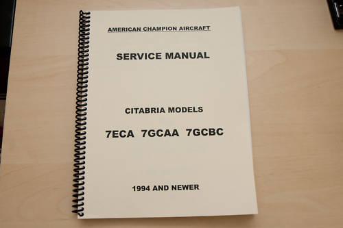 American champion aircraft service & parts manuals