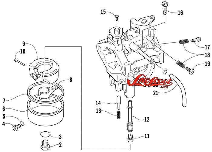 10-14 arctic cat ac sno pro zr z 120 snowmobile carburetor 3020-023 brand new!