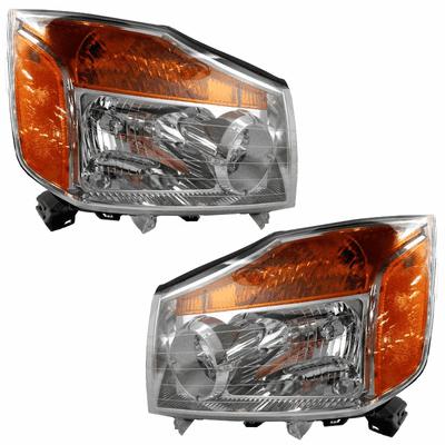 Titan headlight headlamp assembly pair set driver passenger side left+right