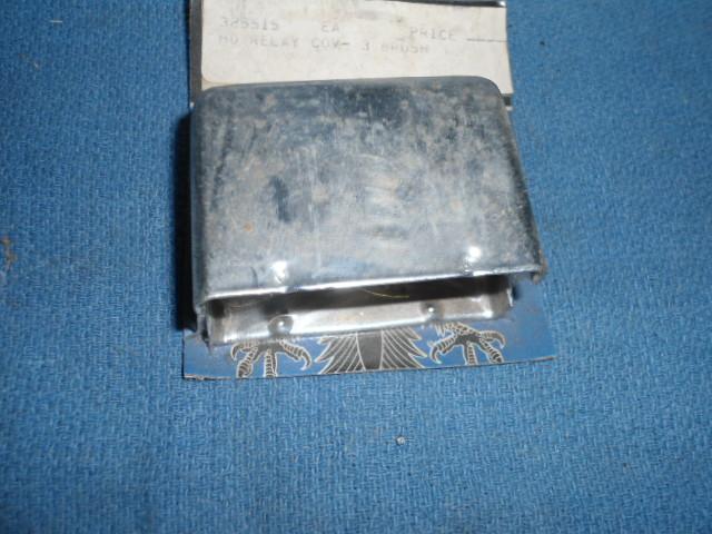 Vintage nos drag specialties reproduction harley e chrome 3 brush relay cover