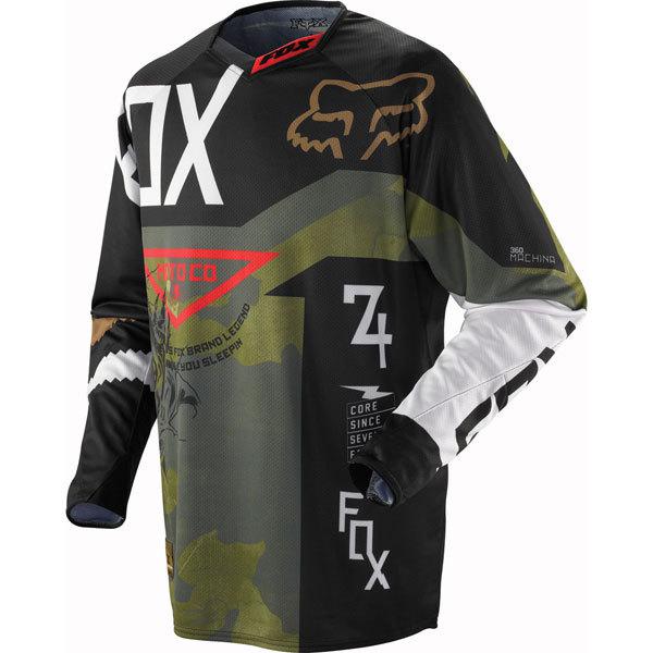 Camo m fox racing 360 machina jersey 2013 model