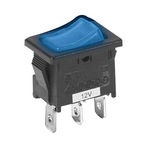 Pilot pl-sw12b mini rocker switch blue illumination