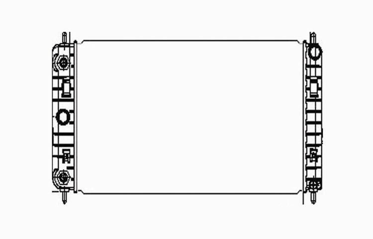 Replacement radiator 05-09 chevy cobalt 03-07 saturn ion 2.2l 2.4l l4 52482167