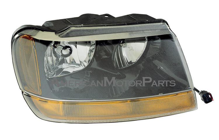 Right passenger side replacement headlight 99-02 jeep grand cherokee laredo