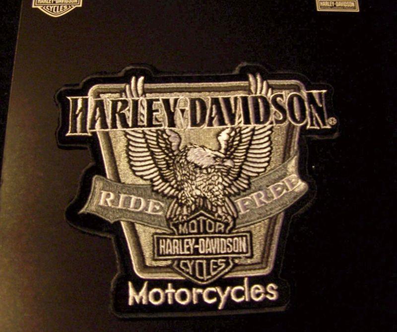 #1268 s harley motorcycle vest patch upwing banner em11146543