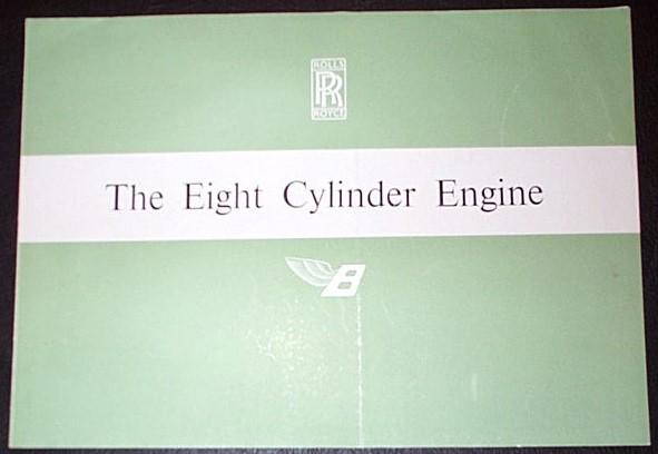 Original rolls-royce bentley the eight cylinder engine brochure pamphlet 1959-62