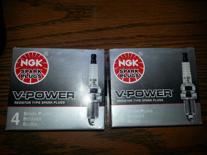 Ngk bkr7e-11 v-power spark plugs 2 sets of 4