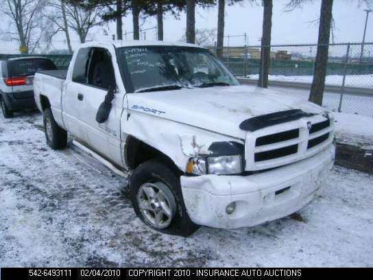 99 00 01 dodge ram 1500 pickup corner/park light 422855