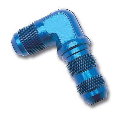 Russell 661280 fitting 90 degree bulkhead union -12 an aluminum blue each