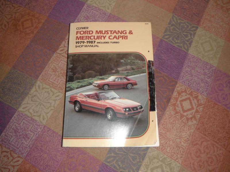 Clymer, ford mustang & mercury capri, 1979/87 shop manual