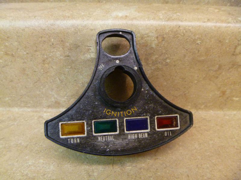 Kawasaki z1 900 used original ignition pilot indicator cover 1973 1974 1975