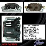 Centric parts 142.65074 front left rebuilt caliper with pad