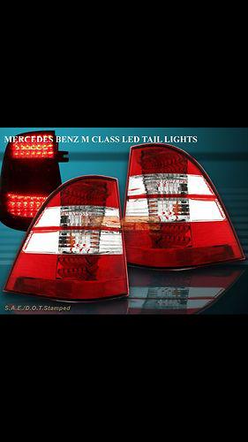 98-05 mercedes benz w163 ml-class red/clear taillights