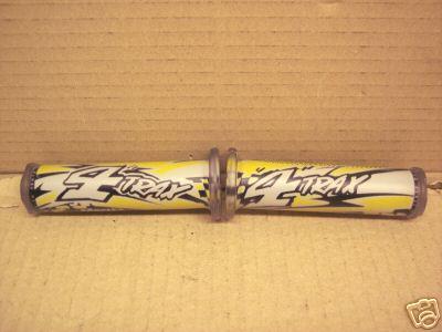 Honda 4 trax 4-trax yellow white logo black grips quad