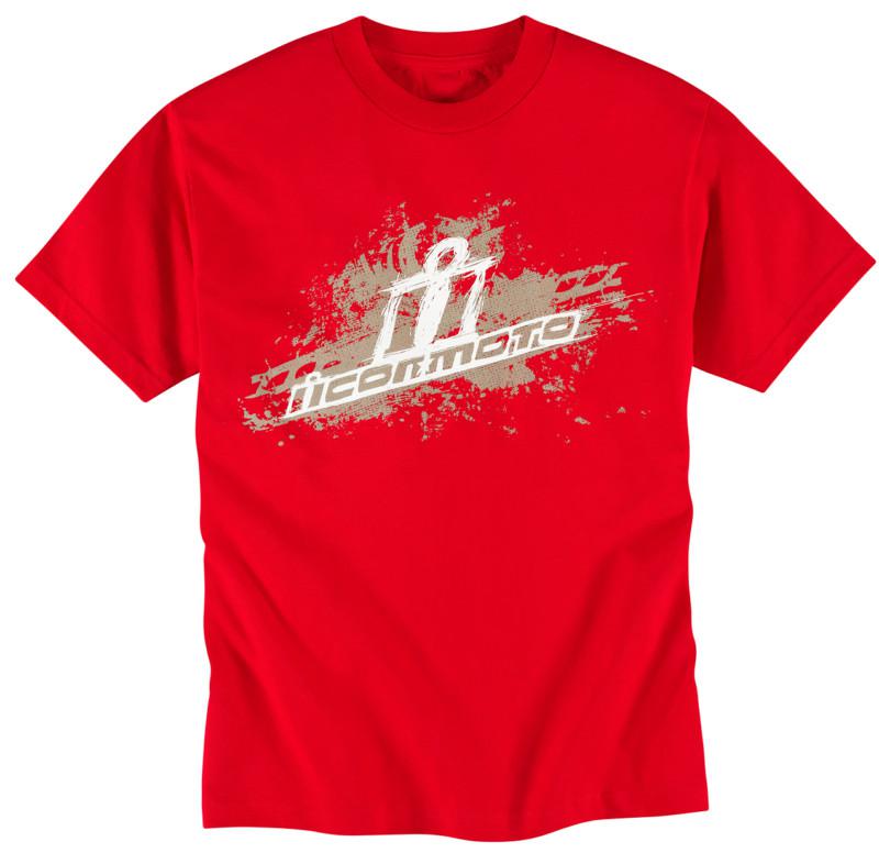 New icon brand tee/t-shirt, red, xl