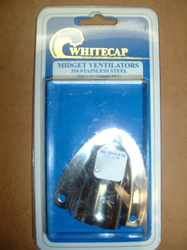 Whitecap midget ventilator 316 ss 2 1/4" fastener #8 s-1390c bin63