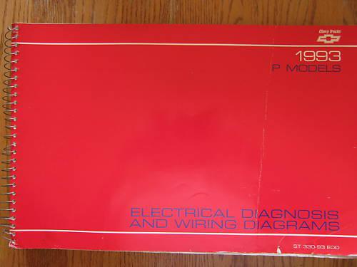 1993 chevy p models electrical diagnosis wiring diagram original good cond