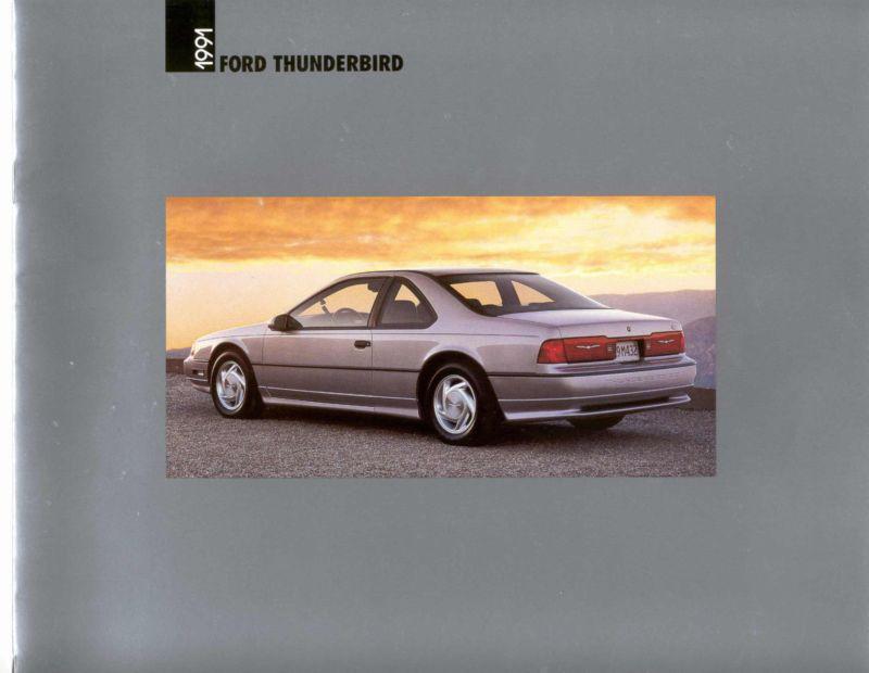 1991 ford thunderbird sales brochure original excellent condition k13