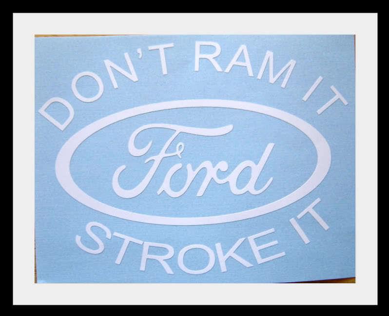 Ford logo powerstroke diesel 3m vinyl decal graphic