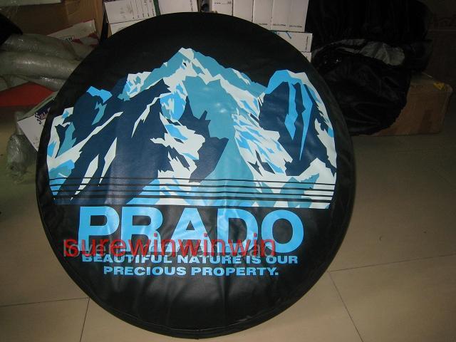 Snow mountain car spare wheel tyre cover rear 16-inch