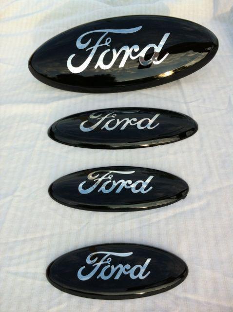 Ford f-250 trucks 9" tailgate emblem"black",custom made,sticks-on,edge,ranger