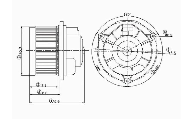 Replacement blower motor assembly buick chevy camaro oldsmobile pontiac 52498954