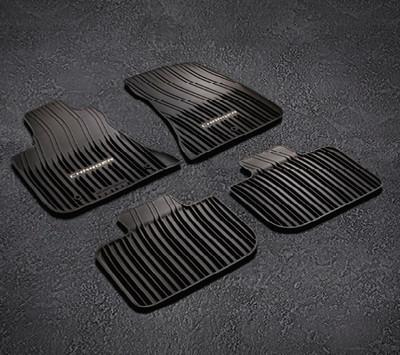 2011-2014 chrysler 300 black rubber floor mats rwd only new mopar oem 82212255ab