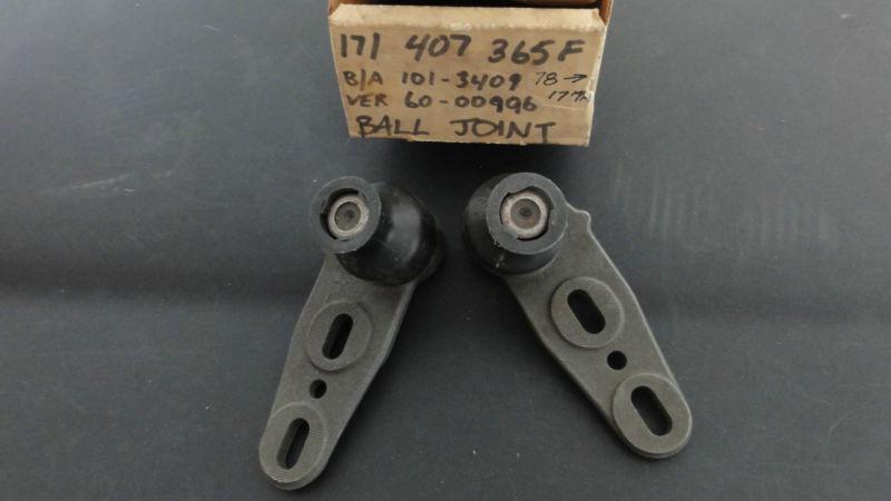 (2) nos vw volkswagen rabbit jetta scirocco germany ball joints 171407365f pair