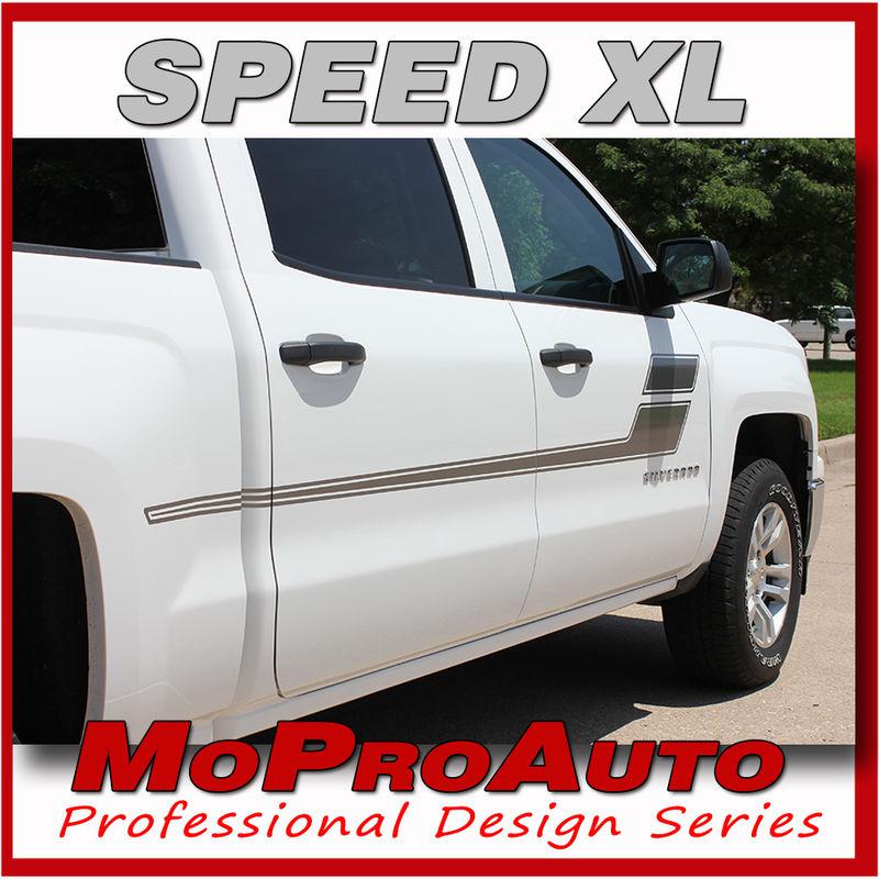 Chevy 2012 silverado speed xl 3m pro grade vinyl side stripe decals graphic gfd