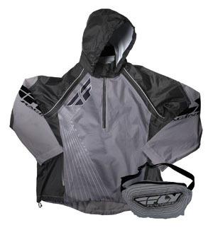 Fly racing stowaway ii jacket black grey xl/x-large