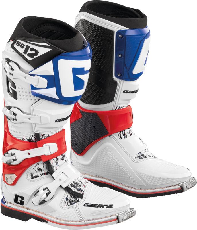 Gaerne sg-12 motocross boots red/white/blue 14